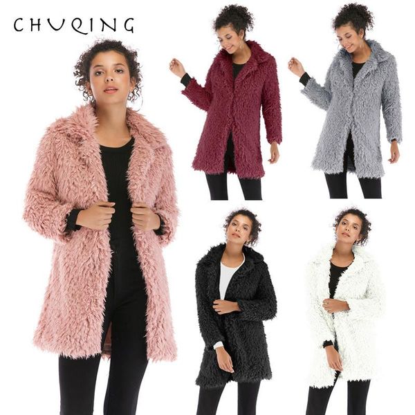 women's trench coats chuqing winter warm plush jacket female lapel long coat, Tan;black
women's trench coats chuqing winter warm plush jacket female lapel long coat, Tan;black