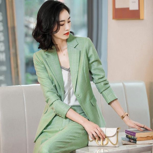 style autumn winter green formal uniform designs career pantsuits ladies office business blazer set with trouser women's two piece pant, White
style autumn winter green formal uniform designs career pantsuits ladies office business blazer set with trouser women's two piece pant, White