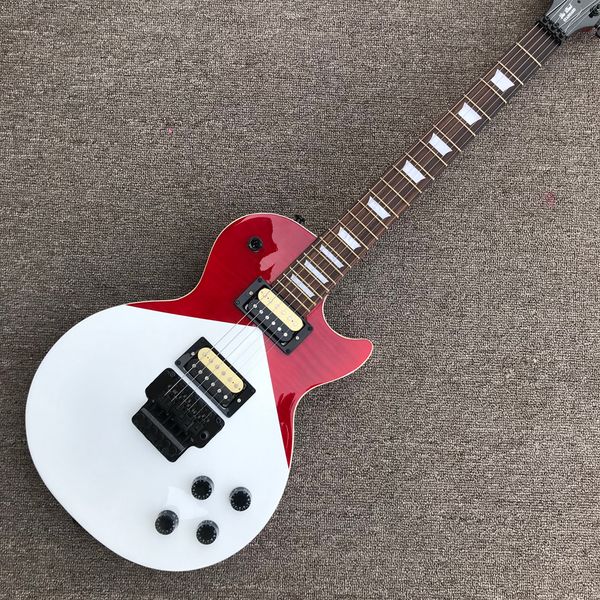 rosewood fingerboard electric guitar, double tremolo bridge, solid mahogany body
rosewood fingerboard electric guitar, double tremolo bridge, solid mahogany body