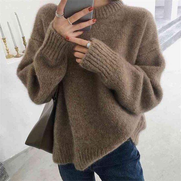 autumn sweaters winter o neck thick knit sweater pullover loose lazy all-match korean women's coat jumper 210508, White;black
autumn sweaters winter o neck thick knit sweater pullover loose lazy all-match korean women's coat jumper 210508, White;black