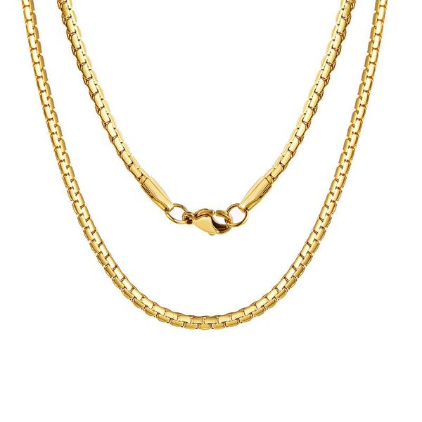 chains 2021 western style stainless steel flat chain necklace gold 3mm personality trendy men's fashion metal jewelry, Silver
chains 2021 western style stainless steel flat chain necklace gold 3mm personality trendy men's fashion metal jewelry, Silver