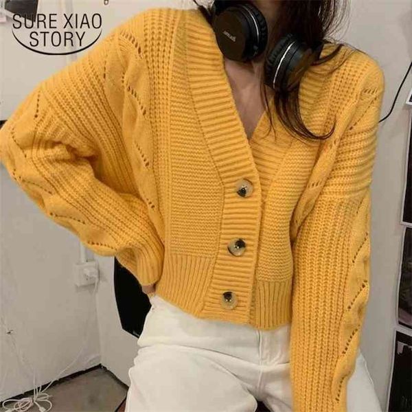 women short knitted sweater autumn winter long sleeve v neck jumper cardigans casual streetwear pull femme fashion coat 11998 210421, White;black
women short knitted sweater autumn winter long sleeve v neck jumper cardigans casual streetwear pull femme fashion coat 11998 210421, White;black