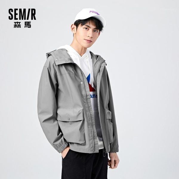 men's jackets semir jacket men windproof and rainproof 2021 spring coat tooling style loose light, Black;brown
men's jackets semir jacket men windproof and rainproof 2021 spring coat tooling style loose light, Black;brown