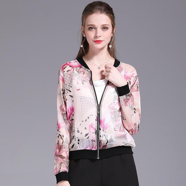 women's jackets 2021 summer fashion temperament long-sleeve printed cardigan baseball shirt sunscreen chiffon small coat, Black;brown
women's jackets 2021 summer fashion temperament long-sleeve printed cardigan baseball shirt sunscreen chiffon small coat, Black;brown