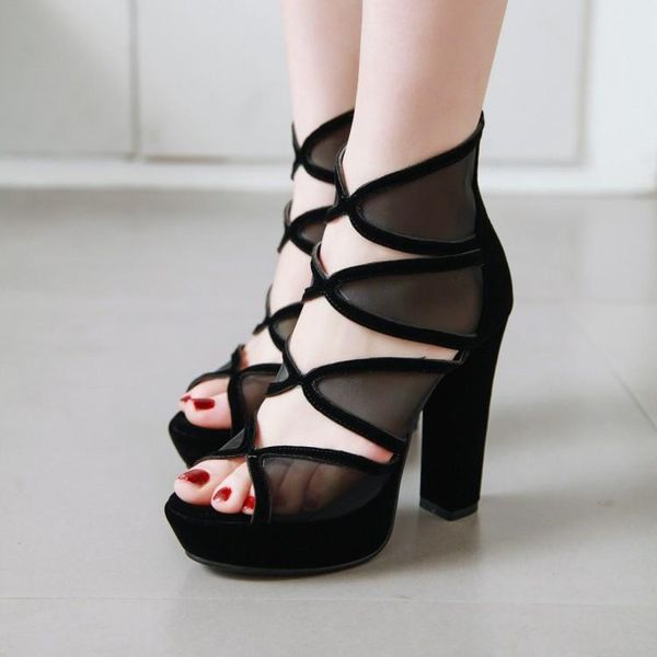 punk gothic gladiator sandals women chunky block high heels mesh rome ladies party shoes vintage platform 34-43, Black
punk gothic gladiator sandals women chunky block high heels mesh rome ladies party shoes vintage platform 34-43, Black