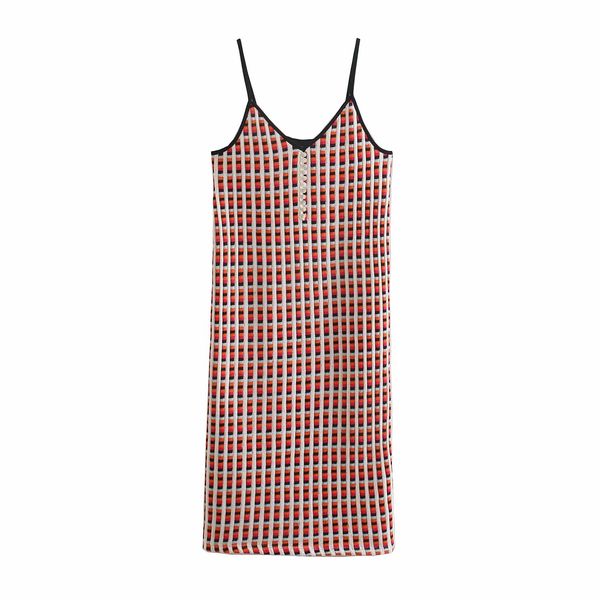spring women dress plaid spaghetti strap v-neck mid-calf dresses chic lady fashion casual clothes 210517, Black;gray
spring women dress plaid spaghetti strap v-neck mid-calf dresses chic lady fashion casual clothes 210517, Black;gray