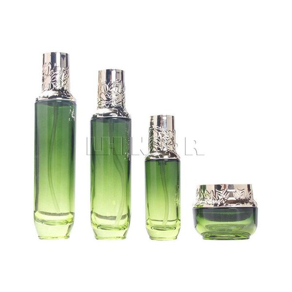 storage bottles & jars 5pcs/lot green glass carving decorative pattern cover spray lotion cream jar royal style cosmetic packaging container
storage bottles & jars 5pcs/lot green glass carving decorative pattern cover spray lotion cream jar royal style cosmetic packaging container