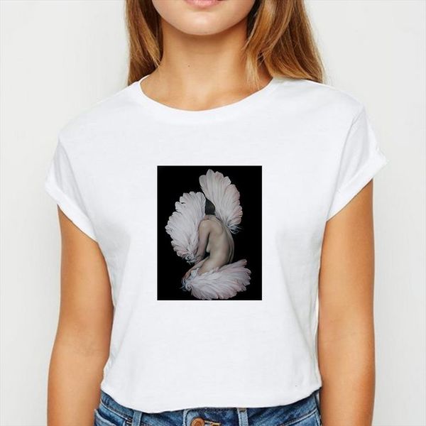 wing feather flower girl and men women womens vestidos spring summer cool pretty aesthetics graphic tee o neck shirts, White;black
wing feather flower girl and men women womens vestidos spring summer cool pretty aesthetics graphic tee o neck shirts, White;black