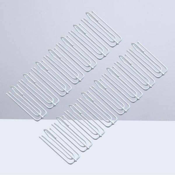 other home decor 15pcs stainless steel curtain hooks double metal drapery four fork hook accessories (white) 
other home decor 15pcs stainless steel curtain hooks double metal drapery four fork hook accessories (white)