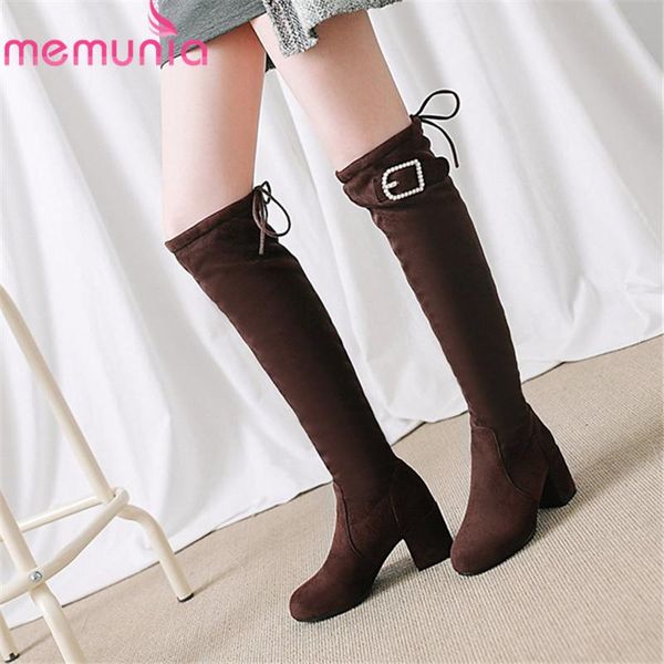 boots memunia 2021 arrival over the knee women flock pearl autumn winter buckle high heels shoes ladies long, Black
boots memunia 2021 arrival over the knee women flock pearl autumn winter buckle high heels shoes ladies long, Black