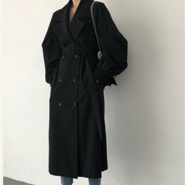 women's trench coats in the autumn of 2021, women's long raincoat with double buttons, coat, windbreaker, classical and informal c, Tan;black
women's trench coats in the autumn of 2021, women's long raincoat with double buttons, coat, windbreaker, classical and informal c, Tan;black