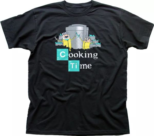 Adventure Cooking Time Finn Jake Breaking Bad Walter black cotton t-shirt 9847, White;black
Adventure Cooking Time Finn Jake Breaking Bad Walter black cotton t-shirt 9847, White;black