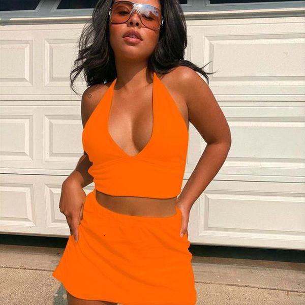 fashion halter backless womens tracksuits crop mini skirts matching set two piece outfits yiciya summer skirt suit, Gray
fashion halter backless womens tracksuits crop mini skirts matching set two piece outfits yiciya summer skirt suit, Gray