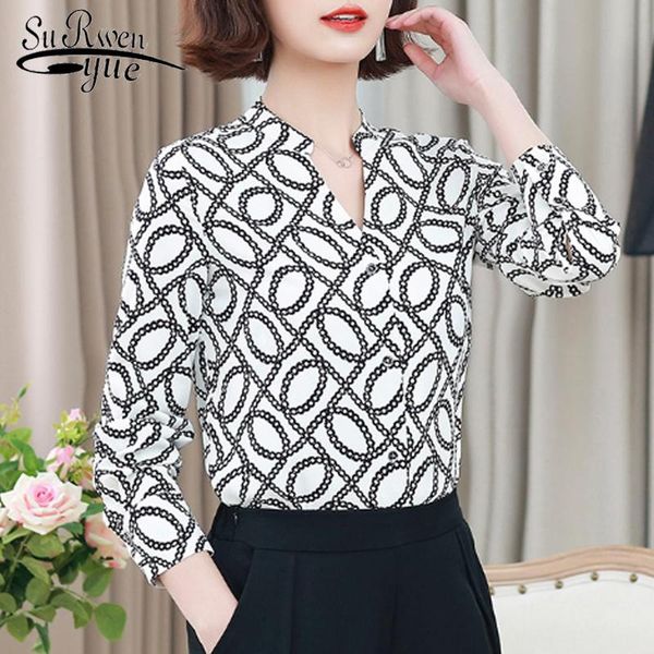 women's blouses & shirts arrival print long sleeve v-neck blouse blusas mujer de moda 2021 elegant autumn office ladies clothes 68, White
women's blouses & shirts arrival print long sleeve v-neck blouse blusas mujer de moda 2021 elegant autumn office ladies clothes 68, White