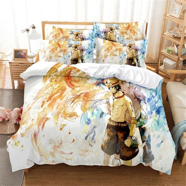 bedding sets 3d anime set duvet cover bed cotton bedroom
