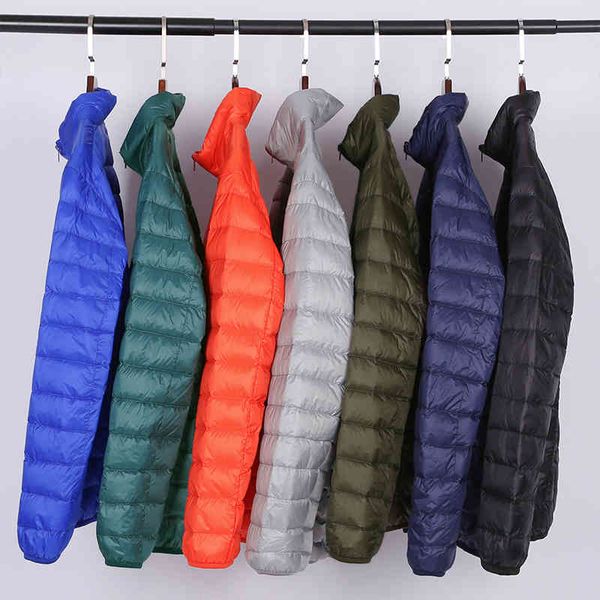 men's lightweight et winter 7 color classic casual stand collar white duck down portable coat male brand cloth, Black;white
men's lightweight et winter 7 color classic casual stand collar white duck down portable coat male brand cloth, Black;white