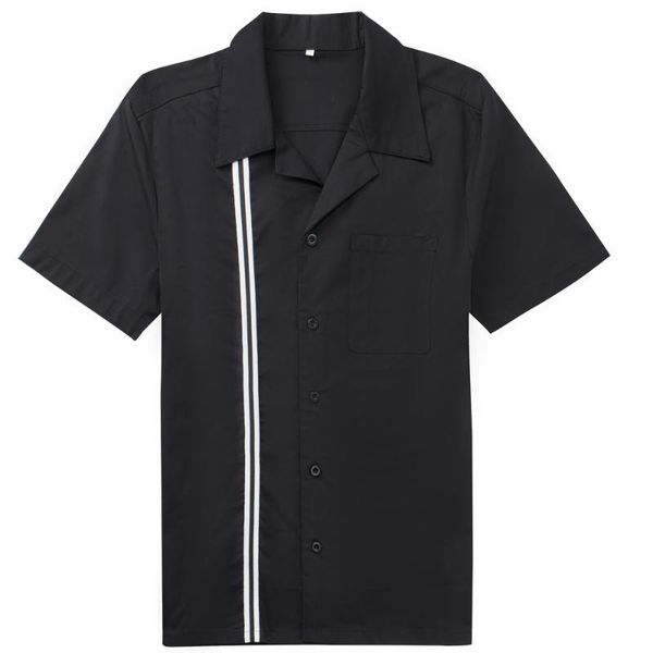 men's casual shirts summer men dress shirt short sleeves punk rockabilly black and white stripe fabric print male from candowlook, White;black
men's casual shirts summer men dress shirt short sleeves punk rockabilly black and white stripe fabric print male from candowlook, White;black