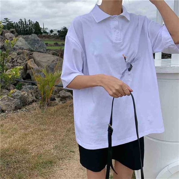 sale girls embroidery streetwear cute all match short sleeves korean sweet brief lapel chic t-shirts 210525, White
sale girls embroidery streetwear cute all match short sleeves korean sweet brief lapel chic t-shirts 210525, White