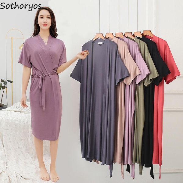 women's sleepwear modal robes women short sleeve robe summer breathable solid bathrobe belt lady femme kimono korean style fashion, Black;red
women's sleepwear modal robes women short sleeve robe summer breathable solid bathrobe belt lady femme kimono korean style fashion, Black;red