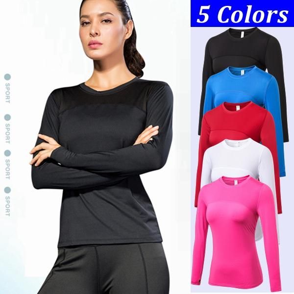 yoga outfit women's long sleeve compression tights shirt woman running fitness t-shirts workout sports female gym clothing
yoga outfit women's long sleeve compression tights shirt woman running fitness t-shirts workout sports female gym clothing