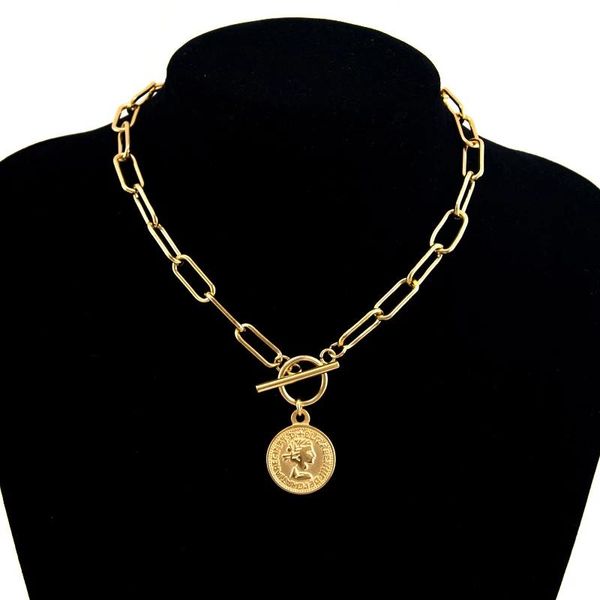 pendant necklaces vintage carved coin necklace for women stainless steel gold color medallion long choker boho jewelry collier, Silver
pendant necklaces vintage carved coin necklace for women stainless steel gold color medallion long choker boho jewelry collier, Silver