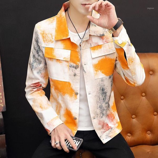 men's spring hip hop jacket coat club outfit korean fashion versatile casual men floral japanese streetwear jackets, Black;brown
men's spring hip hop jacket coat club outfit korean fashion versatile casual men floral japanese streetwear jackets, Black;brown