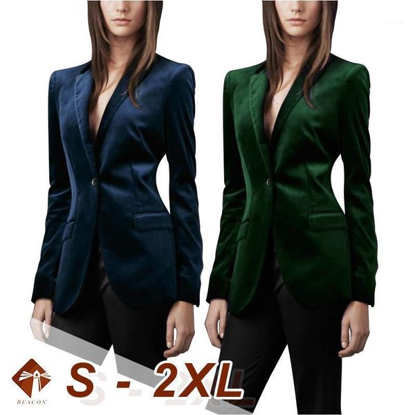 women's suits & blazers 2021 lady elegant v-neck nightclub velvet jackets women business slim plus size work office suit female blazer, White;black
women's suits & blazers 2021 lady elegant v-neck nightclub velvet jackets women business slim plus size work office suit female blazer, White;black