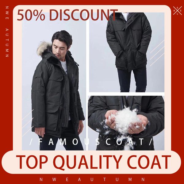 man's jackets long parkas with real wolf fur hooded homme man winter down coat thick cotton pockets jacket outwear parka plus size xxxl, Black