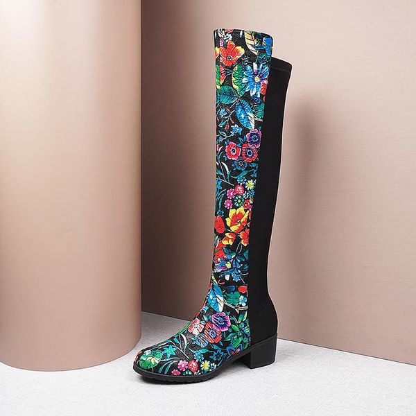 boots 2021 winter women stretch wedding bohemian embroidery fashion knee-high genuine leather warm high heels shoes, Black
boots 2021 winter women stretch wedding bohemian embroidery fashion knee-high genuine leather warm high heels shoes, Black