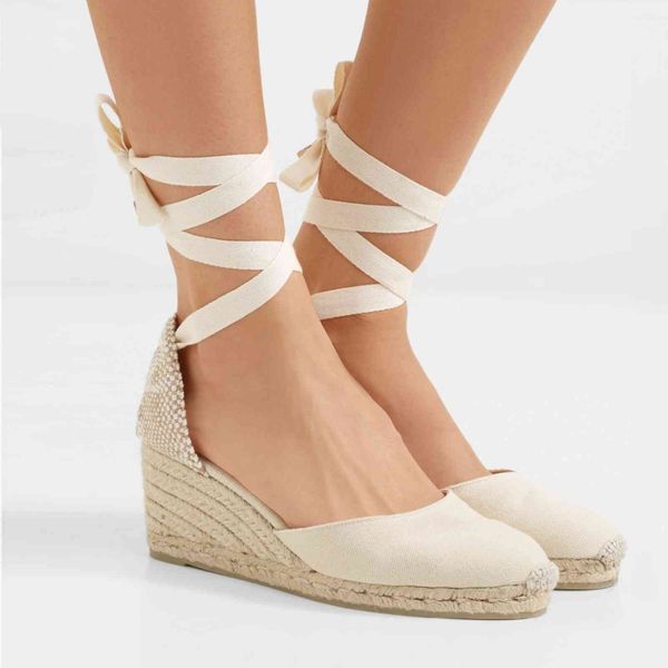 sandals ankle strap espadrille women wedge canvas platform wedges fashion lace up summer shoes tk8o, Black
sandals ankle strap espadrille women wedge canvas platform wedges fashion lace up summer shoes tk8o, Black