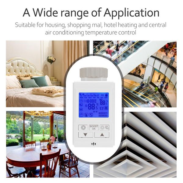 smart home control hy369 floor heating thermostat radiator valves intelligent temperature thermostatics programmable
smart home control hy369 floor heating thermostat radiator valves intelligent temperature thermostatics programmable