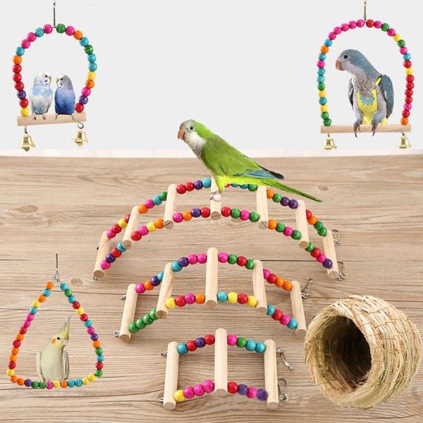 other bird supplies ladder toy creative funny colorful bead design wooden parrot chew swing small animal favor
other bird supplies ladder toy creative funny colorful bead design wooden parrot chew swing small animal favor