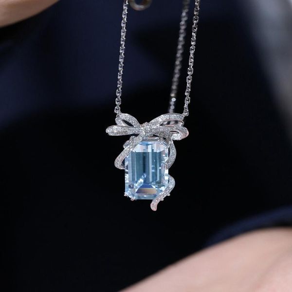 pendant necklaces cute bow crystal clavicular chain ladies necklace party valentine's day accessories butterfly jewelry, Silver
pendant necklaces cute bow crystal clavicular chain ladies necklace party valentine's day accessories butterfly jewelry, Silver