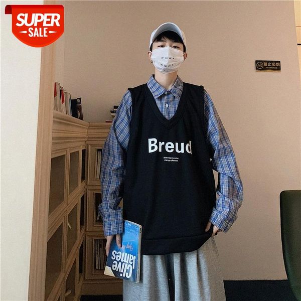 personality fake two-piece sweater long-sleeved t-shirt male loose trend korean version of the hong kong style couple shirt collar jac #rw0q, Black
personality fake two-piece sweater long-sleeved t-shirt male loose trend korean version of the hong kong style couple shirt collar jac #rw0q, Black