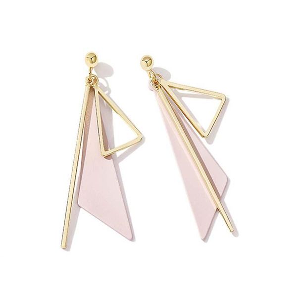 irregualr elegant geometric drop earrings for women creative simple pink white multi triangle bar fashion jewelry dangle & chandelier, Silver
irregualr elegant geometric drop earrings for women creative simple pink white multi triangle bar fashion jewelry dangle & chandelier, Silver