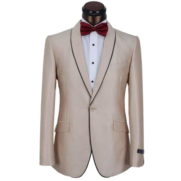 men's suits & blazers custom made to measure men suit,bespoke champagne one button shawl lapel with black edge(jacket+pants+tie+pocket, White;black
men's suits & blazers custom made to measure men suit,bespoke champagne one button shawl lapel with black edge(jacket+pants+tie+pocket, White;black