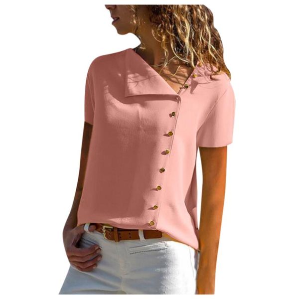 women's t-shirt womenv-neck button t-shirts solid color casual short sleeve ladies summer elegant female tee women clothing, White
women's t-shirt womenv-neck button t-shirts solid color casual short sleeve ladies summer elegant female tee women clothing, White
