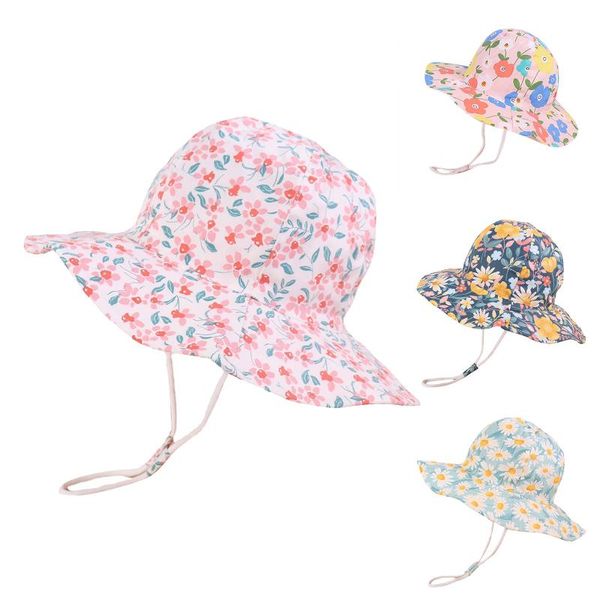 wide brim hats s-xl summer baby floral hat for girls boys kids bucket spring autumn travel beach cap sun with windproof rope, Blue;gray
wide brim hats s-xl summer baby floral hat for girls boys kids bucket spring autumn travel beach cap sun with windproof rope, Blue;gray