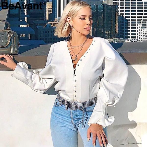 women's blouses & shirts beavant vintage v neck white blouse women 2021 autumn winter long sleeve shirt casual chic victorian female
women's blouses & shirts beavant vintage v neck white blouse women 2021 autumn winter long sleeve shirt casual chic victorian female