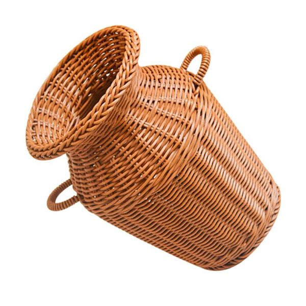 vases 1pc home decorative flower basket simulation rattan woven holder (light brown)
vases 1pc home decorative flower basket simulation rattan woven holder (light brown)