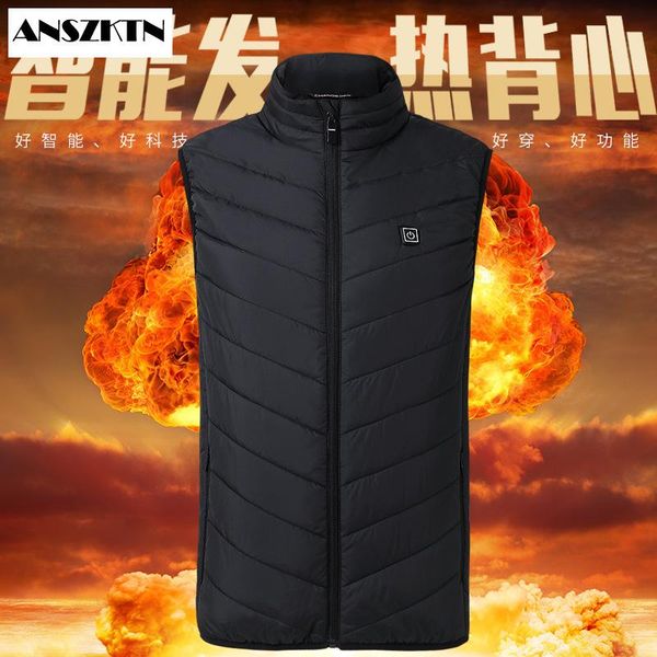 men's vest jacket smart electric heating couple sleeveless ultra-thin warm autumn and winter mens outwear vests, Black;white
men's vest jacket smart electric heating couple sleeveless ultra-thin warm autumn and winter mens outwear vests, Black;white