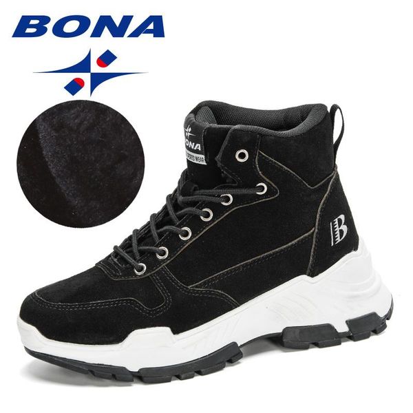 boots bona 2021 designers warm plush winter chunky sneakers ankle women lace up thick sole platform high footwear, Black
boots bona 2021 designers warm plush winter chunky sneakers ankle women lace up thick sole platform high footwear, Black