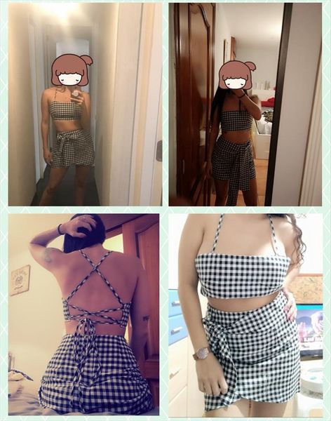 summer two piece sets women tracksuits checkerboard tank crop short skirts 2 set bohemian casual dresses clothes, Gray
summer two piece sets women tracksuits checkerboard tank crop short skirts 2 set bohemian casual dresses clothes, Gray