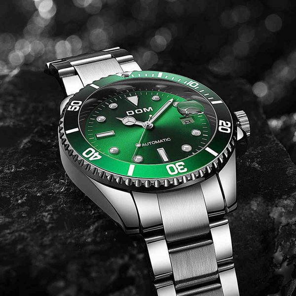 2021 dom brand automatische mechanische mannen horloge sport lichtgevende waterdichte rvs mannelijke polshorloge relogio masculin, Slivery;brown
2021 dom brand automatische mechanische mannen horloge sport lichtgevende waterdichte rvs mannelijke polshorloge relogio masculin, Slivery;brown