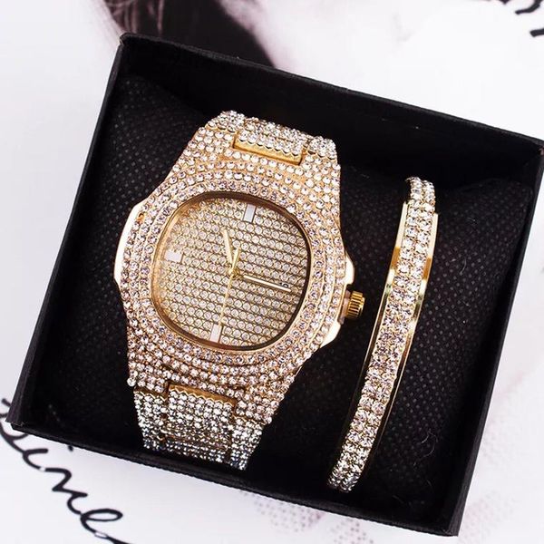 wristwatches luxury bracelet watches set women fashion crystal quartz clock ladies wrist watch with diamond bracelets 2 pcs hip hop for, Slivery;brown
wristwatches luxury bracelet watches set women fashion crystal quartz clock ladies wrist watch with diamond bracelets 2 pcs hip hop for, Slivery;brown