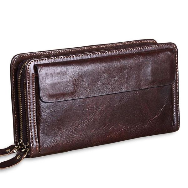 wallets luxury men clutch bag long wallet genuine leather double zipper business purse black brown male handy cellphone money, Red;black
wallets luxury men clutch bag long wallet genuine leather double zipper business purse black brown male handy cellphone money, Red;black