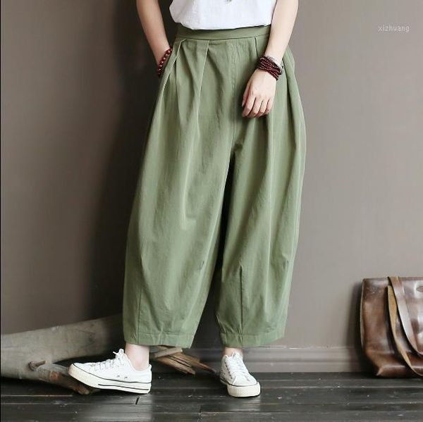 women's pants & capris women autumn straight cotton elastic waist trouser 2021 fall solid color loose casual full length lj698, Black;white
women's pants & capris women autumn straight cotton elastic waist trouser 2021 fall solid color loose casual full length lj698, Black;white