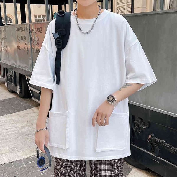men's t-shirts short sleeve black white loose t shirt men's 2021 summer streetwe solid tshirt tees casual clothes plus oversiz, White;black
men's t-shirts short sleeve black white loose t shirt men's 2021 summer streetwe solid tshirt tees casual clothes plus oversiz, White;black