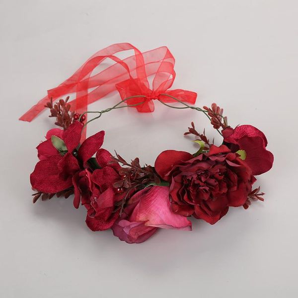 decorative flowers & wreaths vintage wine red velvet flower wreath headband halloween christmas artificial handmade headdress
decorative flowers & wreaths vintage wine red velvet flower wreath headband halloween christmas artificial handmade headdress