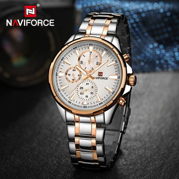 wristwatches naviforce watches mens fashion business with 24 hour day and date display waterproof stainless steel men watch relogio masculin, Slivery;brown
wristwatches naviforce watches mens fashion business with 24 hour day and date display waterproof stainless steel men watch relogio masculin, Slivery;brown